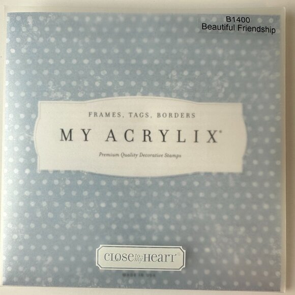 My Acrylix Beautiful Friendship Decorative Stamps Set b1400 - Picture 2 of 2